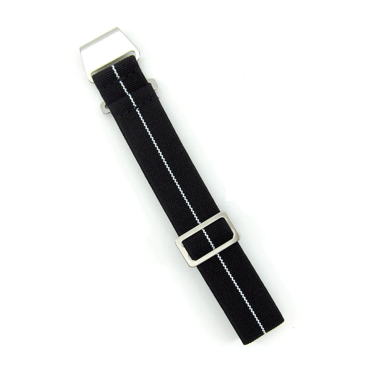 22mm Black + Red Elastic Parachute Military Watch Band