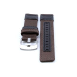 Brown Nylon Watch Strap (with Leather) | Straps House