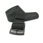 Premium Black Braided Perlon Watch Strap (Black Buckle) | Straps House