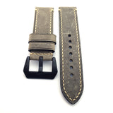 Vintage Cobbler Brown Leather Watch Strap (Black Buckle) | PAM Style Strap | Straps House