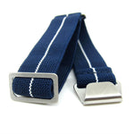 NDC Military Elastic Watch Strap - Blue and White | Straps House