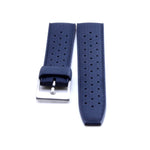 Blue Perforated FKM Rubber Watch Strap | FKM Rubber | Straps House