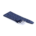 Blue Perforated FKM Rubber Watch Strap | FKM Rubber | Straps House