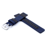 Blue Nylon Watch Strap (with Leather) | Straps House