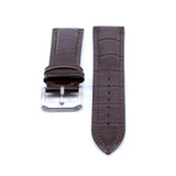 Genuine Brown Croc Embossed Leather Watch Strap | Straps House