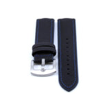 Sailcloth Hybrid Watch Strap w/i Blue Stitching | Straps House