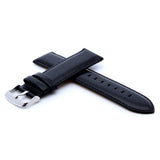 Black Padded Leather Watch Strap Quick Release | Straps House