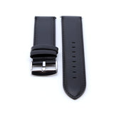 Black Padded Leather Watch Strap Quick Release | Straps House