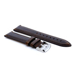 Brown Padded Leather Watch Strap Quick Release | Straps House
