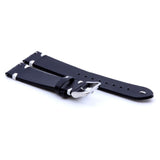 Black Ostrich Pattern Leather Watch Strap | Quick Release | Straps House