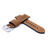 Brown Leather Watch Strap (Steel Buckle) | PAM Style Strap | Straps House