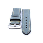 Light Gray Leather Watch Strap (Steel Buckle) | PAM Style Strap | Straps House