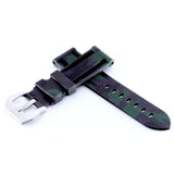PAM Style Green Camouflage Silicone Rubber Watch Strap | Straps House