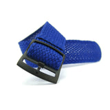 Premium Blue Braided Perlon Watch Strap (Black Buckle) | Straps House