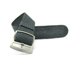 Premium Grey Braided Perlon Watch Strap (Steel Buckle) | Straps House