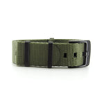 Seat Belt Nato Strap, Army Green (Black Buckle) | Straps House