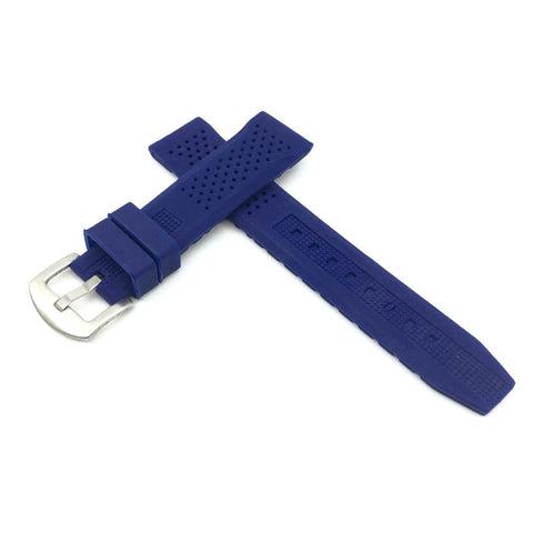 Blue Silicon Rubber Watch Strap | Straps House