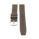 Brown Silicon Rubber Watch Strap | Straps House