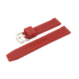 Red Silicon Rubber Watch Strap | Straps House