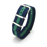 Military G10 NATO Strap, Navy Blue and Green (Steel) | Straps House