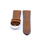 Brown Leather and Rubber Hybrid Watch Strap | Quick Release | Straps House